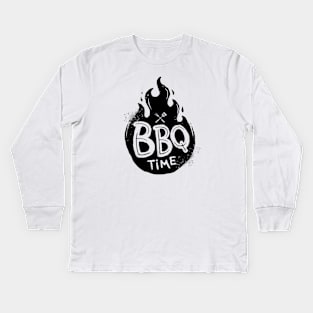 BBQ time Kids Long Sleeve T-Shirt